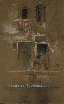 James Abbott McNeill Note en rose et brun James Abbott McNeill Whistler Peinture à l'huile
